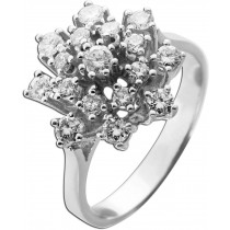 Diamantring Weißgold 585 14K Brillanten 1.0ct 