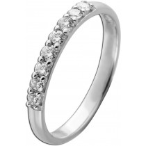 Memoire Ring Weißgold 585 14K Brillanten 0.32ct Lupenrein