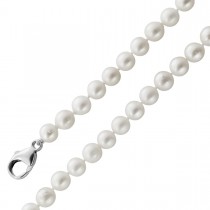 Perlenkette 88cm japanische Akoyaperlen 7-6.5mm