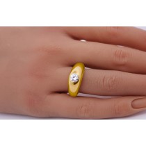 Solitärring Gold 585 14K Solitär Brillant 0.80ct