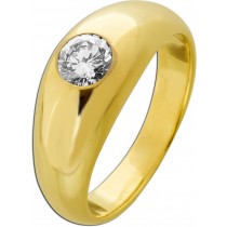 Solitärring Gold 585 14K Solitär Brillant 0.82ct
