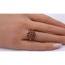 Rubinring Gold 585 14K rote Rubin Edelsteine 3.33ct Antikschmuck