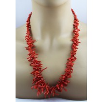 Korallenkette Gold vergoldet Ochsenblut rote sardische Koralläste Antikschmuck