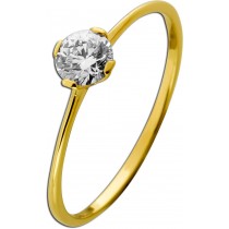 Solitärring Gold 750 18 Karat Brillant 0.40ct GIA Zertifikat