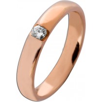 Diamantring Rosegold 585 14 Karat Brillant 0.12ct Verlobungsring