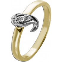Brillantring Gold 585 14 Karat Brillanten 0.09ct 