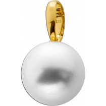 Perlenanhänger Gold 585 14K synth. Südsee Perle 18.1mm