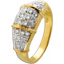 Brillantring Gold 585 14 Karat Brillanten 0.88ct