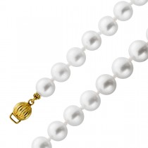 Perlenarmband Süßwasserperlen 6.8mm Gold 585 14K