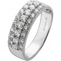 Brillantring Weißgold 585 14K Brillanten 0.64ct lupenrein