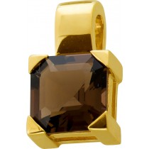 Rauchquarz Anhänger Gold 333 8K cognac brauner Rauchquarz 2.5ct