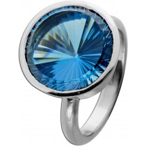 Aquamarin Ring Weißgold 750 18K blauer Aquamarin 9ct Top AAAA