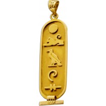 Pharaonen Anhänger Gold 22K Aegypten Sonne Katze Vogel Antikschmuck 1920