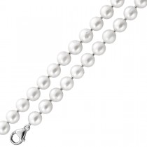Perlenkette 81cm Akoyaperlen 7.8-7.6mm Silber 925