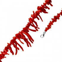 Korallenkette Sardischen Natur Korallen Ochsenblut Antikschmuck 1950