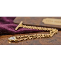 Krawattenkette Gold 750 Diamant 0.45ct Günter Krauss Antikschmuck