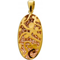 Medaillon Anhänger Gold Rosegold 375 9K 