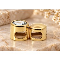 Aquamarin Anhänger Gold 585 14K ozeanblauer Aquamarin 0.45ct