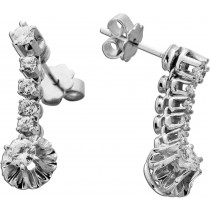 Brillant Ohrhänger Weißgold 750 18K Brillanten 1ct Antikschmuck
