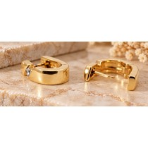 Brillant Creolen Gold 585 14K Brillanten 0.16ct