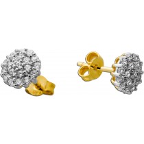 Brillantohrstecker Gold 585 14K Brillanten 0.38ct