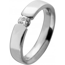 Brillantring Weißgold 750 18K Diamant 0.25ct Lupenrein