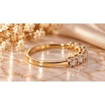 Memoire Brillantring Gold 585 14K champagner Brillanten 1ct.