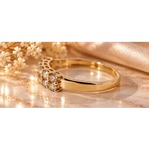 Brillantring Gold 375 9K Champagner Brillanten 0.42ct