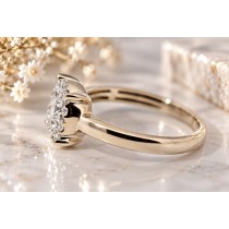Brillantring Gold 750 Weissgold 18 Brillanten 0.90ct.
