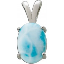 Larimar Anhänger Silber 925 hellblauer Edelstein 6.3ct