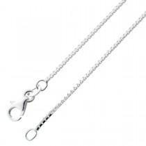 Silberkette Venezianerkette Silberhalskette Silbercollier Silber 925 massiv quadratisch poliert rhodiniert _01