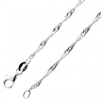 Singapurarmband Singapurkette Kordelkette Herrenkette Herrenarmband Silber 925 massiv 2mm