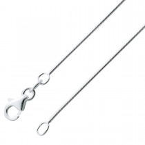 Schlangenkette Silberkette Silbercollier Halskette Damenkette Silber 925 massiv rund 1mm_01