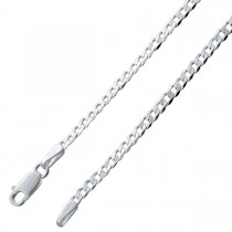 UNO A ERRE Panzerkette Herrenkette Silberkette Silbercollier Sterling Silber 925 poliert massiv _01