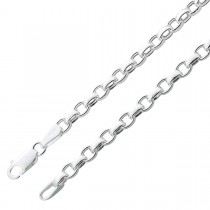 UNO A ERRE Herrenkette Erbskette Charmkette Silberkette Silber Armband massiv Silber 925 4mm poliert_01