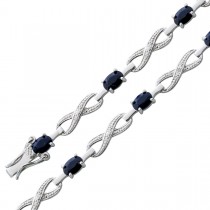 Armband Saphir Diamant Silber 925 nachtblau_01