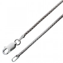 Silberkette Popkornkette Brombeerkette Popcornarmband Brombeerarmband Silber 925 rhodiniert 2mm_01