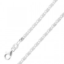 Panzerkette 1,9mm Armband Silber 925 massiv