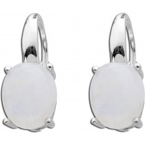 Regenbogenfarbene Mondstein Ohrhänger Edelstein Ohrringe Sterling Silber 925 T-Y 1