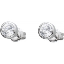 Solitär Ohrringe Silber 925 Ohrstecker weiß Zirkonia_02