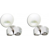 Perlen Ohrringe Ohrstecker Silber 925 Süsswasserperle 7mm