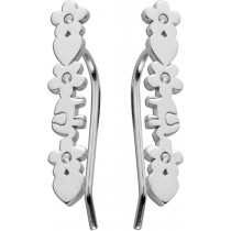 Ohrhänger Silber 925 Blumen Herz Elefant Zirkonia