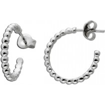 Creolen Kugeldesign Silber 925 poliert rhodiniert