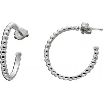 Ohrstecker Silber925 poliert rhodiniert Kugeloptik