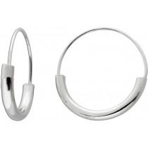 Flexible Ohrringe Silber 925 rhodiniert poliert