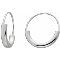  Creolen Silber925 21mm rhodiniert poliert flexibel