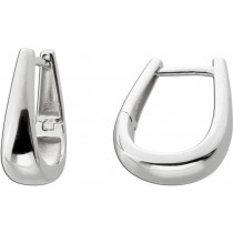 Creolen Hoops Klapp Scharnier Ohrringe Silber 925 rhodiniert
