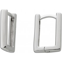 Creolen Ohrringe Klapp Scharniercreole Silber 925 rhodiniert