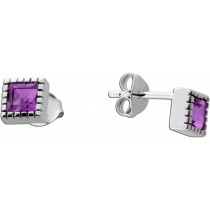 Amethyst Ohrstecker Silber 925 brasilianische nat.  Amethyste 0.44ct