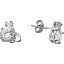 Zirkonia Ohrringe Silber 925 weiße Zirkonia Steine